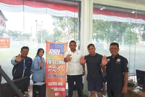BNNP Sumut dan Polrestabes Medan gelar Diseminasi Informasi P4GN di RRI Pro 1 Medan