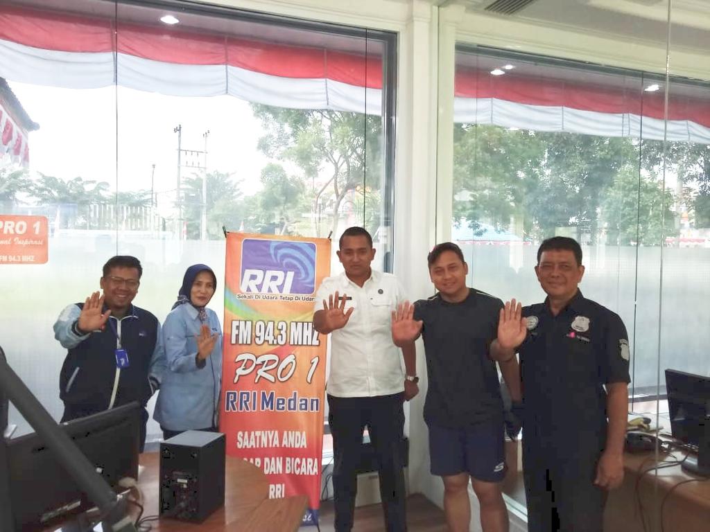 BNNP Sumut dan Polrestabes Medan gelar Diseminasi Informasi P4GN di RRI Pro 1 Medan BNNP Sumut dan Polrestabes Medan gelar Diseminasi Informasi P4GN di RRI Pro 1 Medan