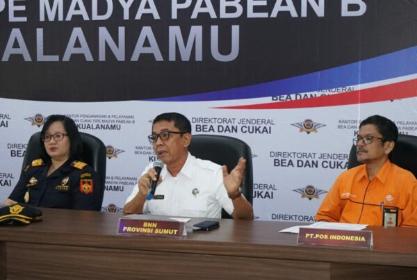 Press Conference Upaya Penggagalan Penyelundupan Narkotika, Psikotropika dan Prekusor Oleh Bea dan Cukai
