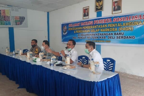 Masyarakat Kelurahan Kenangan Baru Dukung Upaya P4GN