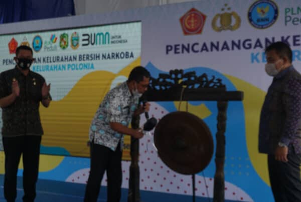 Kelurahan Polonia Dicanangkan Sebagai Kelurahan Bersih Narkoba