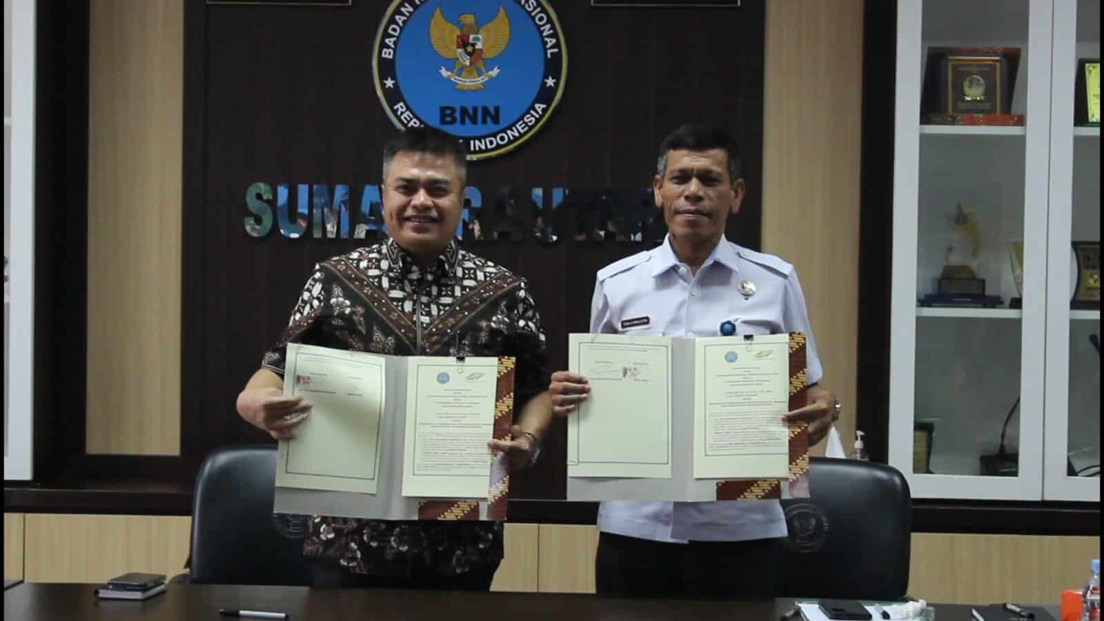 PENANDATANGANAN KERJASAMA BNNP SUMUT - PTPN III 22 November 2023 Sinergitas Pelaksanaan Program P4GN