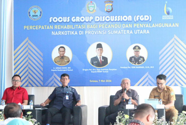 Focus Group Discussion (FGD) Rehabilitasi bagi Pecandu dan Penyalahgunaan Narkotika di Provinsi Sumatera Utara