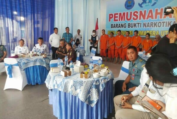 Press release pemusnahan barang bukti narkotika dalam rangka pra HANI 2024